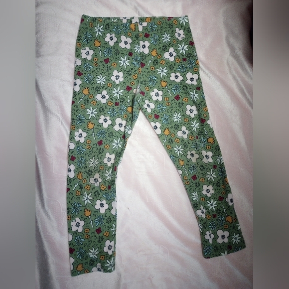 okie dokie toddler floral leggings 3T - Picture 2 of 3